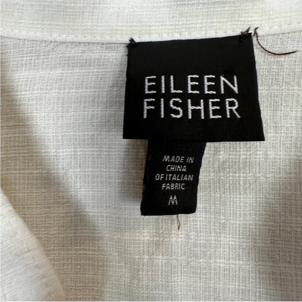 Eileen Fisher White Line Blend‎ Jacket Long Sleeve Women’s Medium - Picture 4 of 5